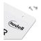 Nudell Plastic Vertical-Orientation Wall Sign Holder with Mounting Screws, 8.5 x 11 Insert 38011Z - alternate 2